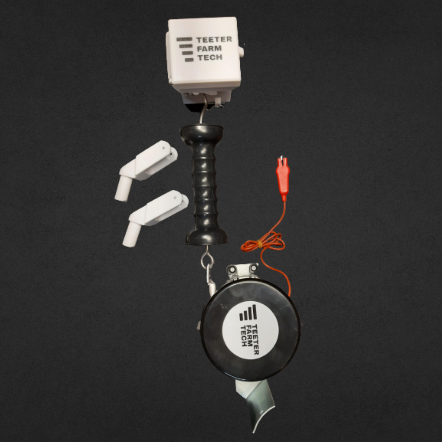 Automatic Gate Opener (Complete Package) | Timer with Recoil Reel & Brace Bracket Pair